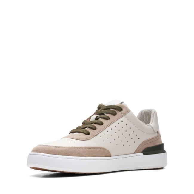 Tenis Clarks Court Lite Tie Masculino Branco | CLK527ILT