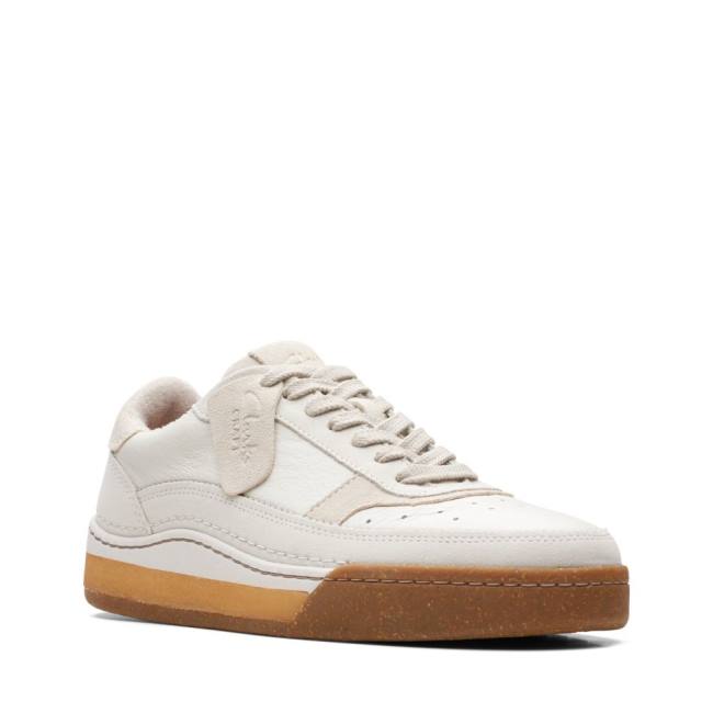 Tenis Clarks Craft Court Renda Masculino Branco | CLK609LFW