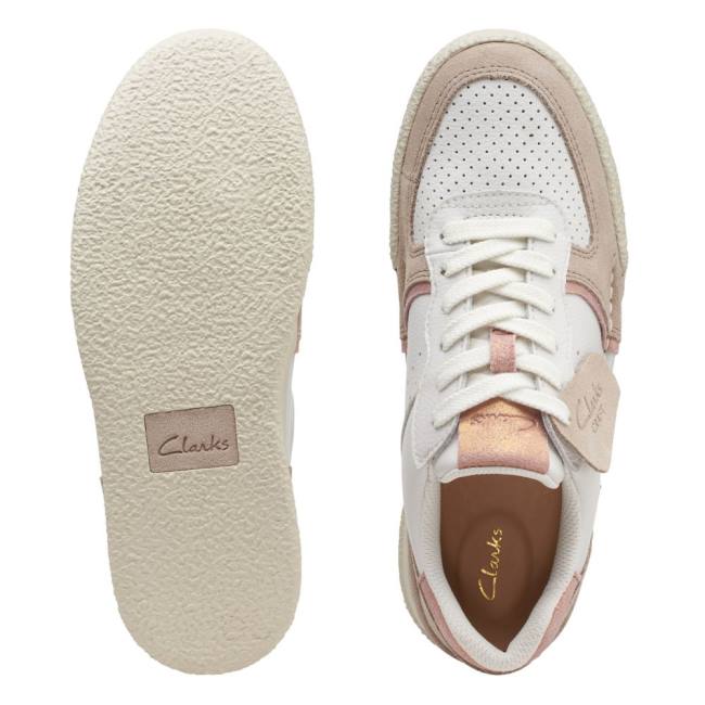 Tenis Clarks Craft Cup Court Feminino Branco | CLK528TQK