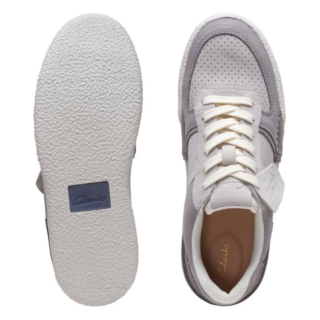 Tenis Clarks Craft Cup Court Feminino Luz Cinzentas | CLK349OGD