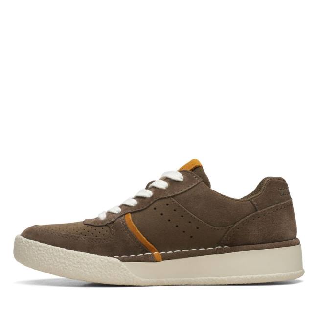 Tenis Clarks Craft Cup Court Feminino Verde Oliva | CLK298FGL