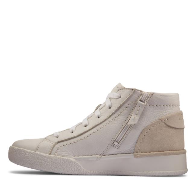 Tenis Clarks Craft Cup Hi Feminino Branco | CLK617FDU