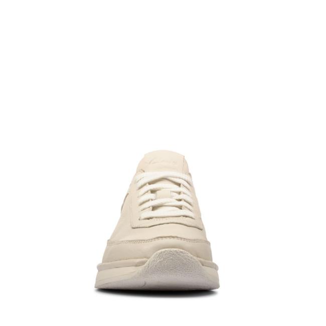 Tenis Clarks Craft Run Renda Feminino Branco Rosa | CLK475EZM