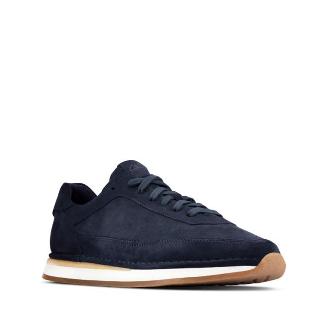 Tenis Clarks Craft Run Renda Masculino Azul Marinho | CLK946ABC