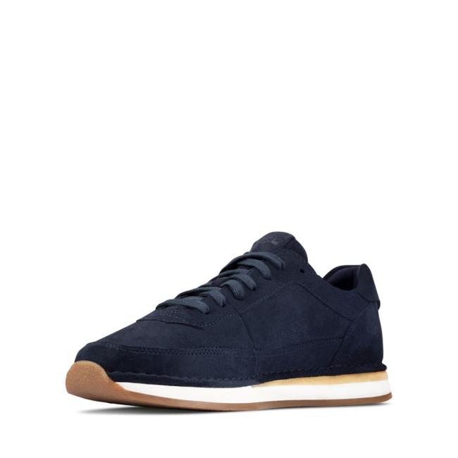 Tenis Clarks Craft Run Renda Masculino Azul Marinho | CLK946ABC