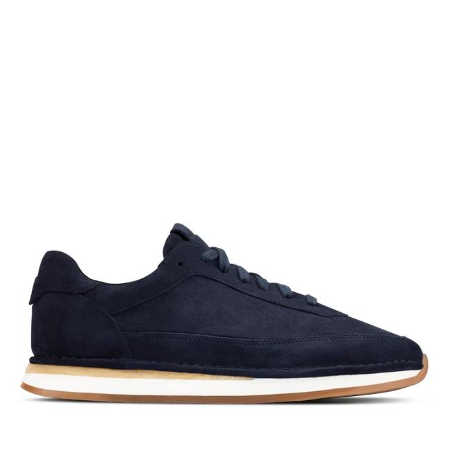 Tenis Clarks Craft Run Renda Masculino Azul Marinho | CLK946ABC