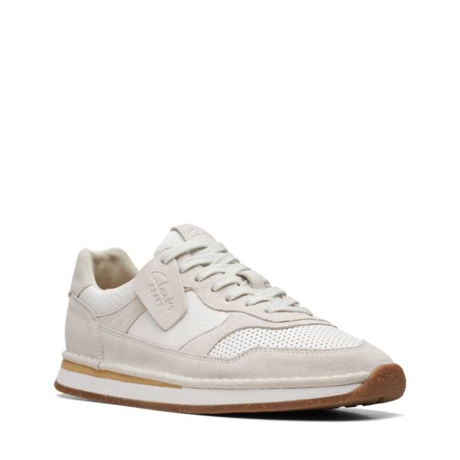 Tenis Clarks Craft Run Tor Masculino Branco | CLK783GMF