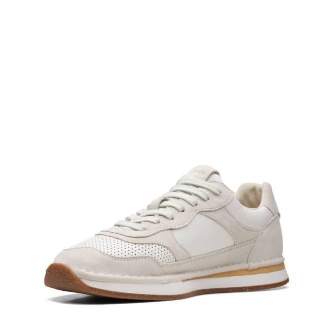 Tenis Clarks Craft Run Tor Masculino Branco | CLK783GMF