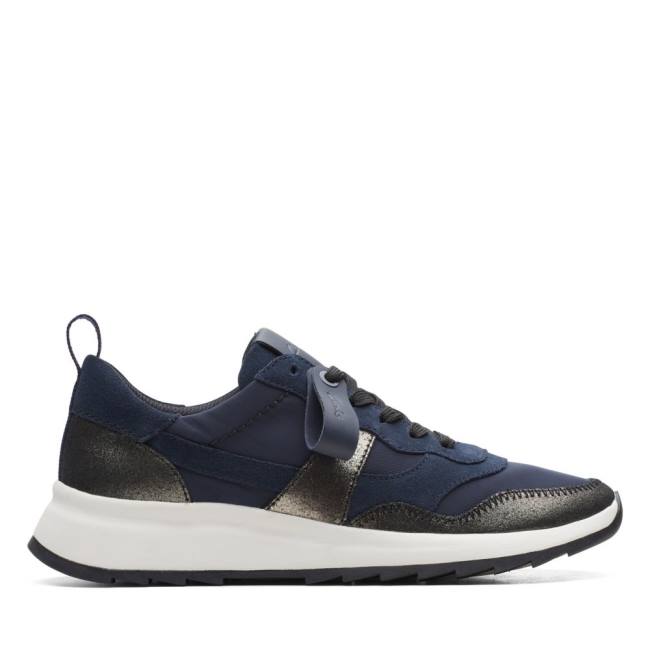 Tenis Clarks Dash Lite Jazz Feminino Azul Marinho | CLK671QDA