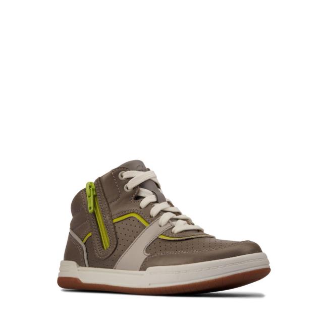 Tenis Clarks Fawn Peak Kid Menino Cinzentas | CLK410GXU