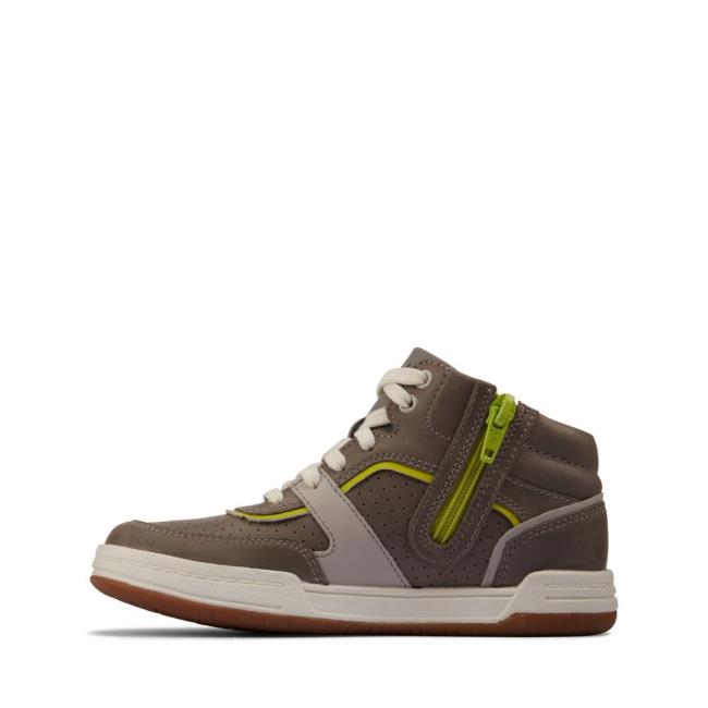 Tenis Clarks Fawn Peak Kid Menino Cinzentas | CLK410GXU