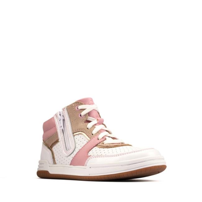 Tenis Clarks Fawn Peak Kid Menino Luz Rosa | CLK672VQA