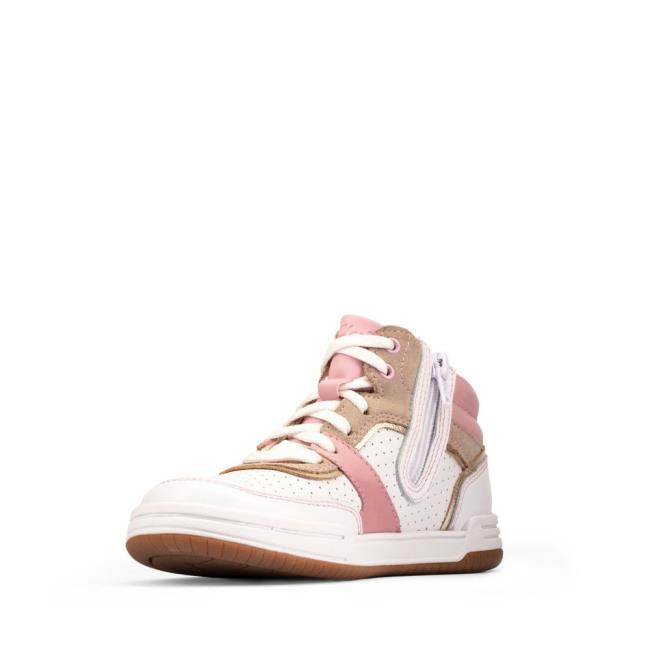 Tenis Clarks Fawn Peak Kid Menino Luz Rosa | CLK672VQA