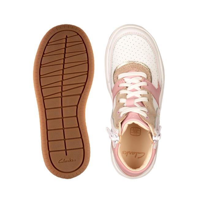 Tenis Clarks Fawn Peak Kid Menino Luz Rosa | CLK672VQA