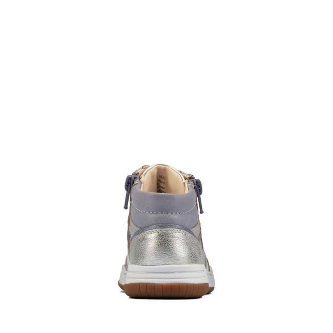 Tenis Clarks Fawn Peak Kid Menino Prateadas | CLK356YXP