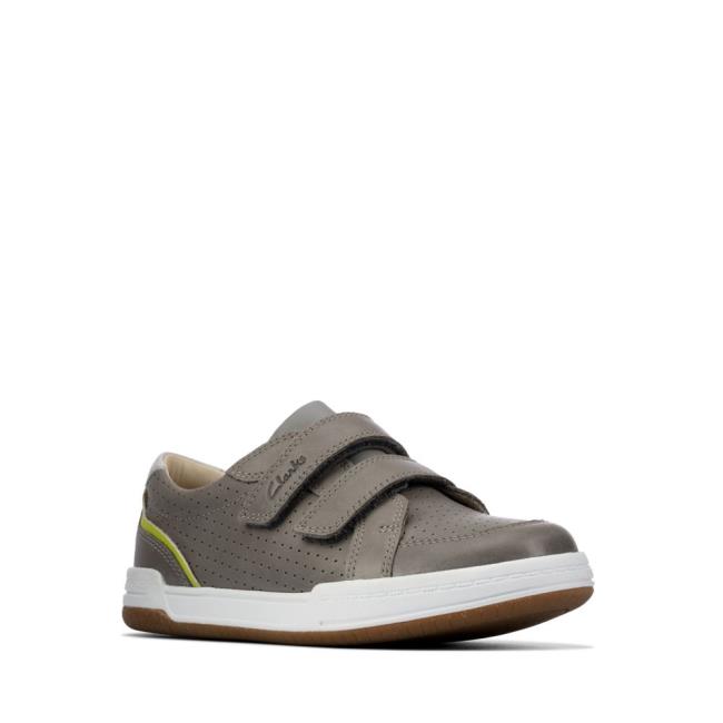 Tenis Clarks Fawn Solo Kid Menina Cinzentas | CLK298IDW