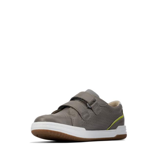 Tenis Clarks Fawn Solo Kid Menina Cinzentas | CLK298IDW