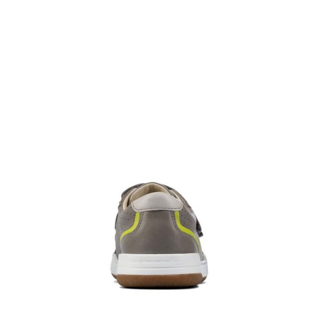 Tenis Clarks Fawn Solo Kid Menina Cinzentas | CLK298IDW