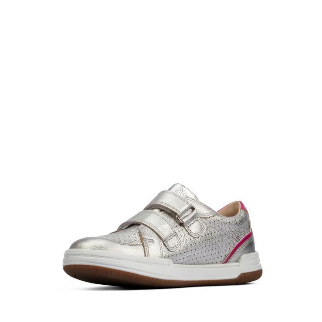 Tenis Clarks Fawn Solo Kid Menina Metal | CLK194OAP