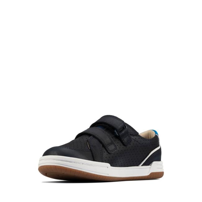 Tenis Clarks Fawn Solo Kid Menino Azul Marinho | CLK468ZOX