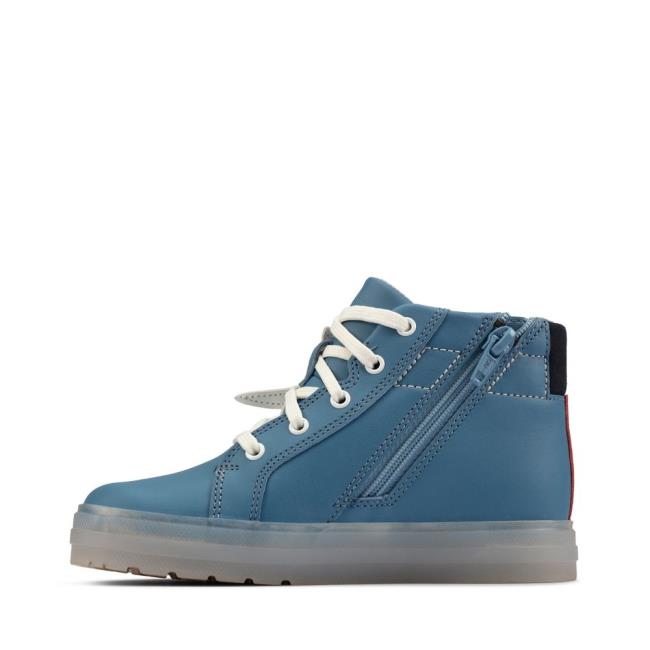 Tenis Clarks Flare Scale Hi Kid Menino Azuis | CLK279ACZ