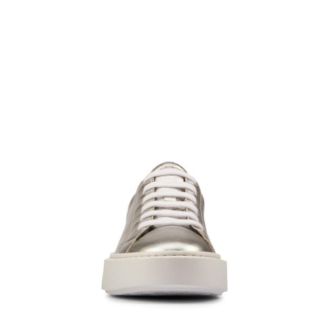 Tenis Clarks Hero Lite Renda Feminino Prateadas Metal | CLK720WMJ