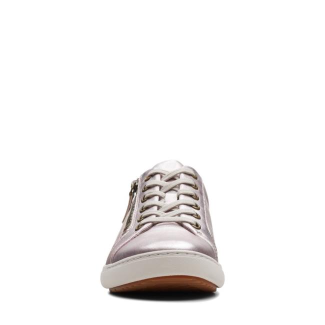 Tenis Clarks Nalle Renda Feminino Platina | CLK702SEY