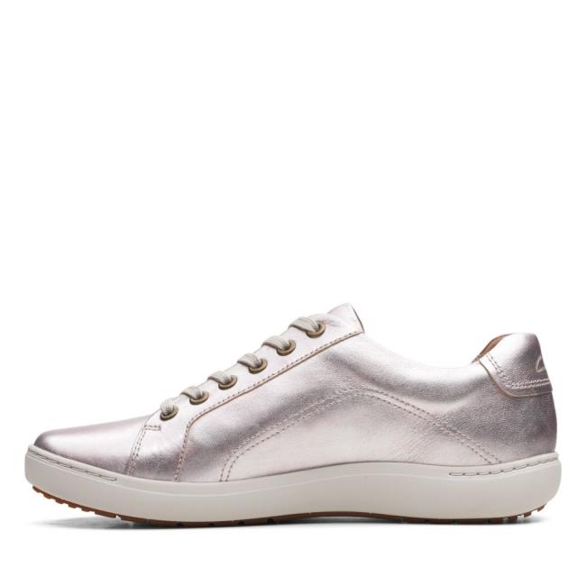 Tenis Clarks Nalle Renda Feminino Platina | CLK702SEY