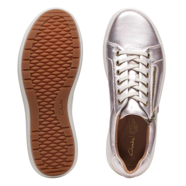 Tenis Clarks Nalle Renda Feminino Platina | CLK702SEY