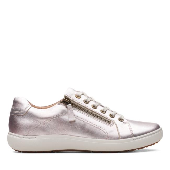 Tenis Clarks Nalle Renda Feminino Platina | CLK702SEY