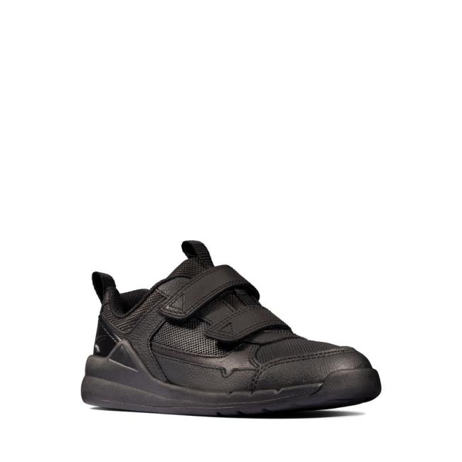 Tenis Clarks Orbit Sprint Kid Menina Pretas | CLK726PFU