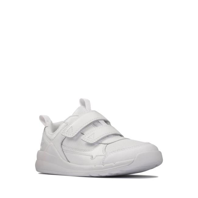 Tenis Clarks Orbit Sprint Kid Menino Branco | CLK760YQD