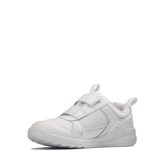 Tenis Clarks Orbit Sprint Kid Menino Branco | CLK760YQD