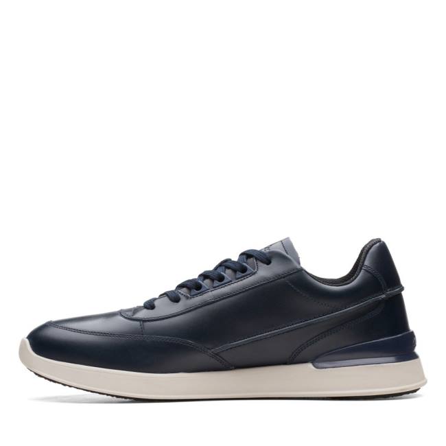 Tenis Clarks Race Lite Renda Masculino Azul Marinho | CLK813YRG