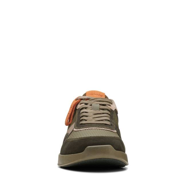 Tenis Clarks Race Lite Tor Masculino Verdes Escuro | CLK903ZNQ