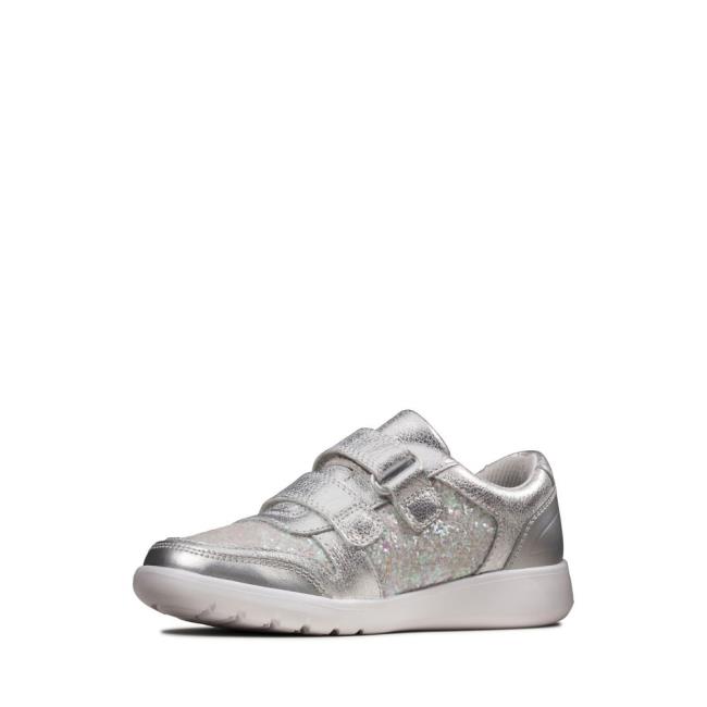 Tenis Clarks Scape Spirit Kid Menina Prateadas Metal | CLK806CFU