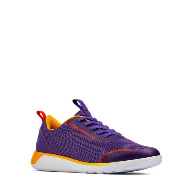 Tenis Clarks Suburb Spark K Menina Roxo | CLK437NTK