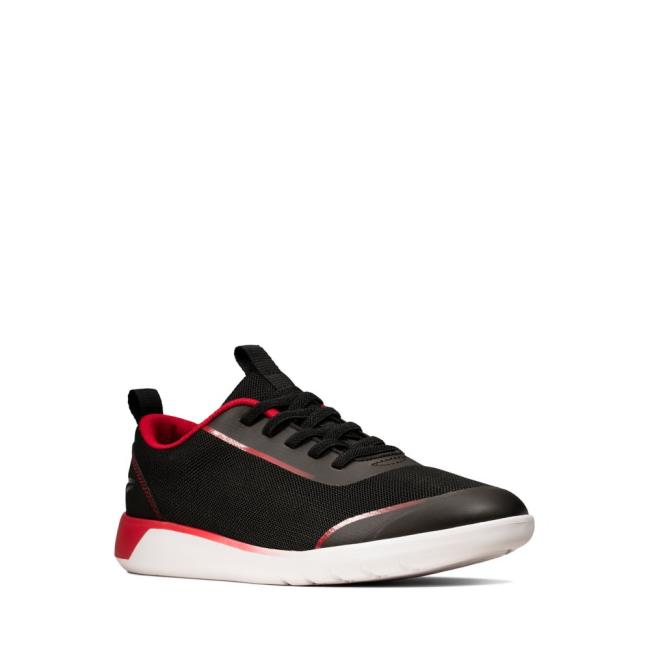 Tenis Clarks Suburb Spark Kid Menino Pretas | CLK609RJP