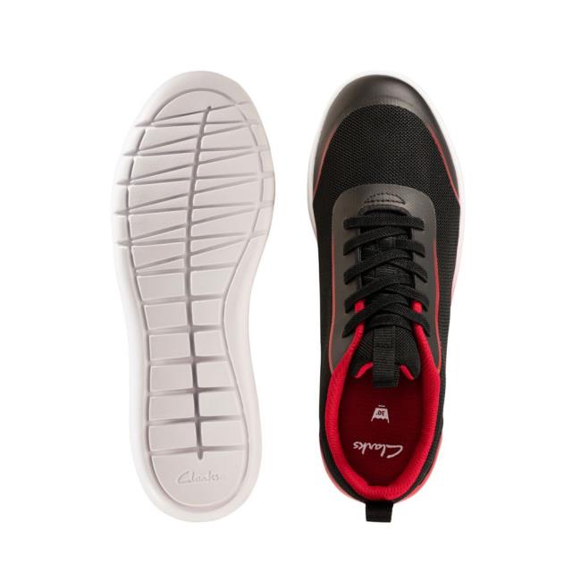 Tenis Clarks Suburb Spark Kid Menino Pretas | CLK609RJP