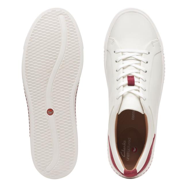 Tenis Clarks Un Maui Renda Feminino Branco | CLK218XCE