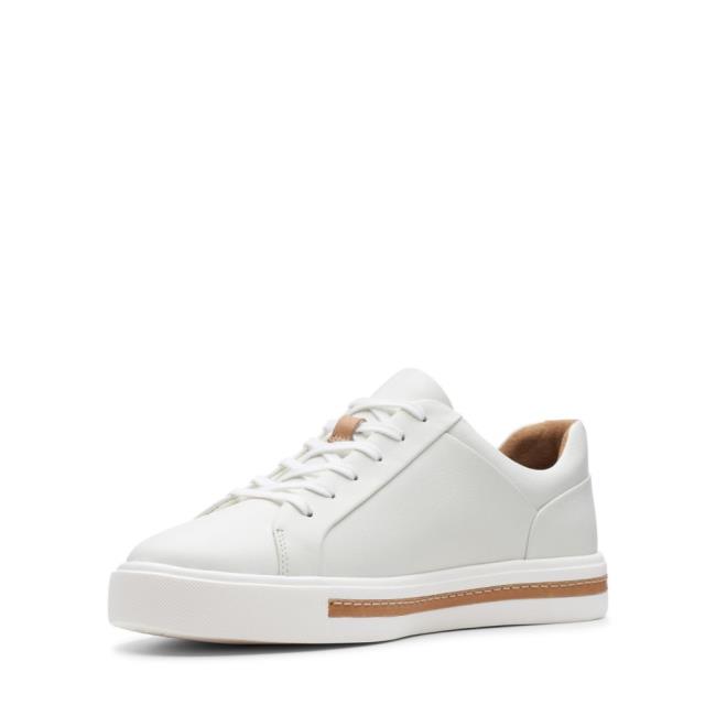 Tenis Clarks Un Maui Renda Feminino Branco | CLK764AYU