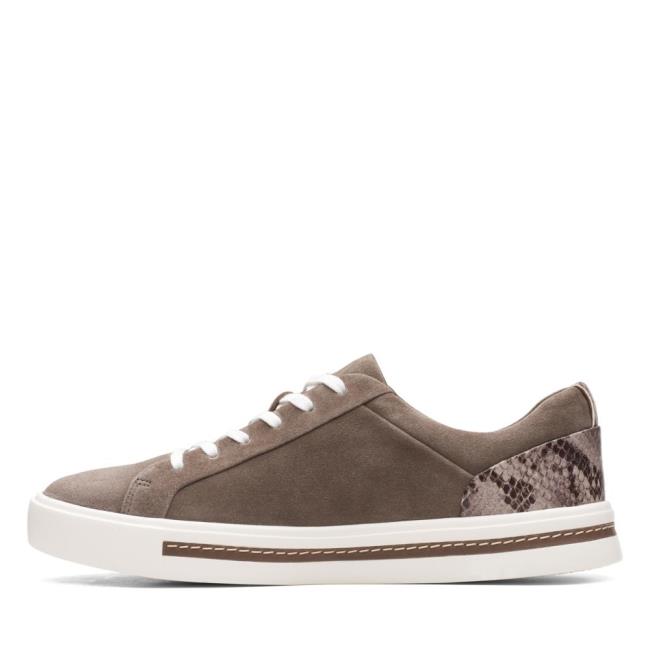 Tenis Clarks Un Maui Renda Feminino Cinzentas Marrom | CLK289REA