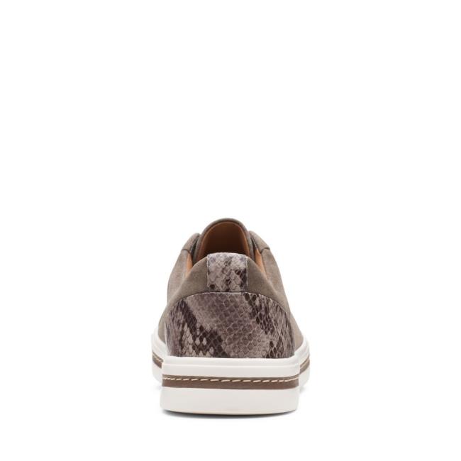 Tenis Clarks Un Maui Renda Feminino Cinzentas Marrom | CLK289REA