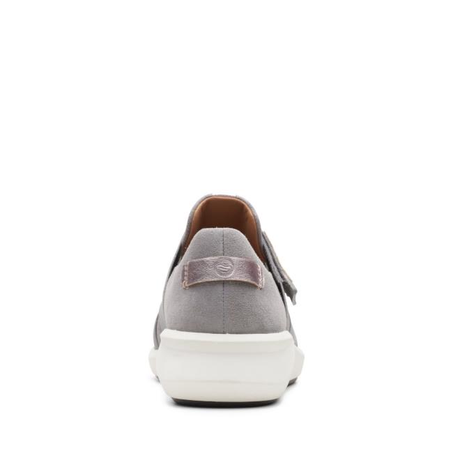 Tenis Clarks Un Rio Alças Feminino Luz Cinzentas | CLK649CYH