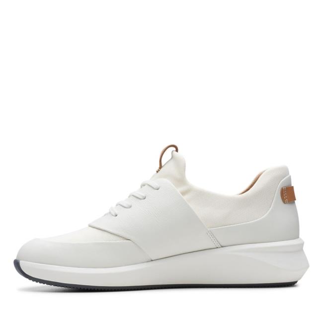 Tenis Clarks Un Rio Renda Feminino Branco | CLK385LJY