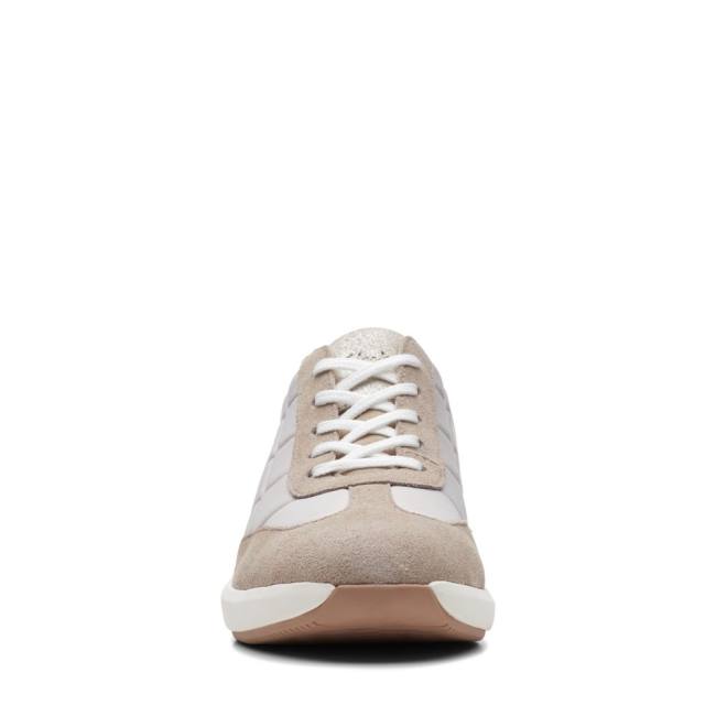 Tenis Clarks Un Rio Stitch Feminino Bege | CLK487HEK