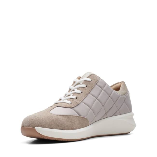 Tenis Clarks Un Rio Stitch Feminino Bege | CLK487HEK