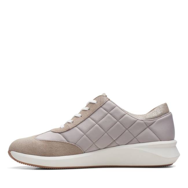 Tenis Clarks Un Rio Stitch Feminino Bege | CLK487HEK