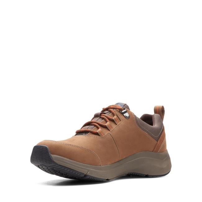 Tenis Clarks Wave2.0 Tie Masculino Marrom Escuro | CLK937FSN