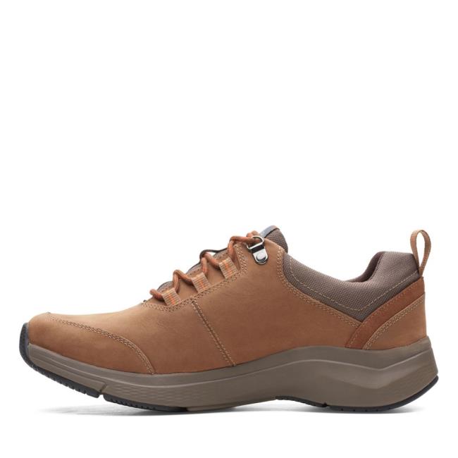 Tenis Clarks Wave2.0 Tie Masculino Marrom Escuro | CLK937FSN